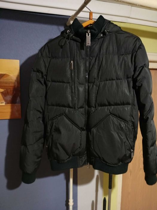 Пуховик мужской на резинке по пояс