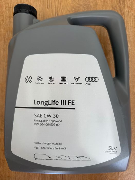 Масло 0W30 масло LongLife III FE VW 504.00/507.00