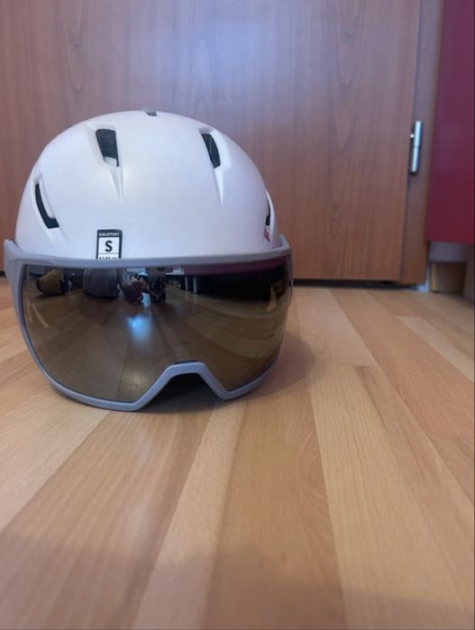 Cască Salomon albă – mărimea S – stare foarte bună