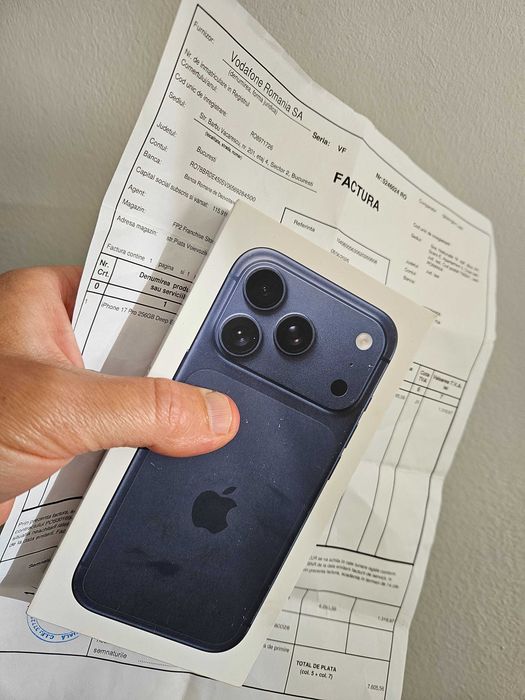 Iphone 17 pro 256 gb neverlock nou la cutie 2 ani garantie.
