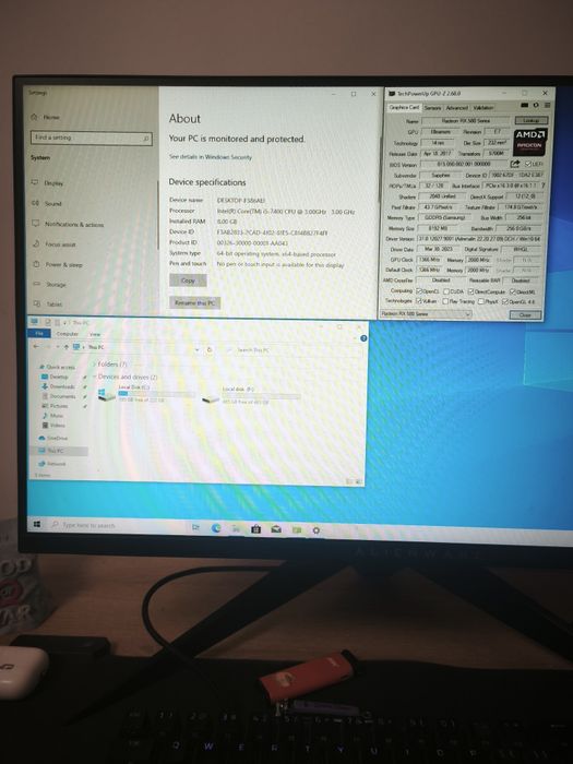 Vând PC  i5 7400 + RX 580 8gb