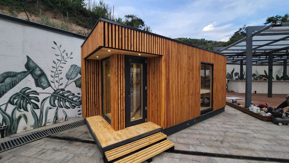 Изготовление каркасных бань.