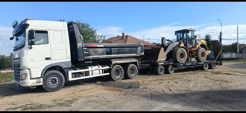 DAF XF 530  6X4  basculabil și Trailer Goldhofer pe 4 axe 40 tone
