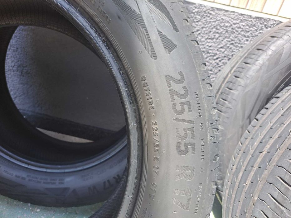 Летни гуми 225 55 17  continental conti eco contact 6 дот 2021г 4 броя