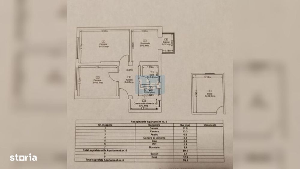 Apartament cu 2 camere decomandat Central. Comision 0!