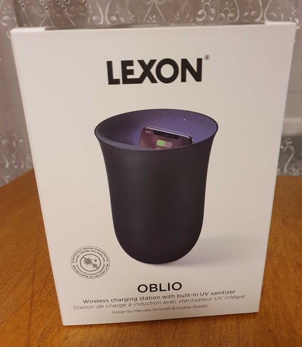 Incarcator telefon wireless, Lexon Oblio cu sterilizator UV incorp