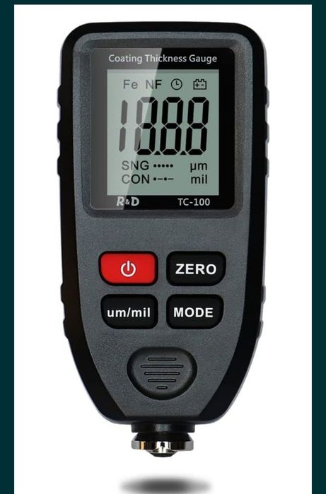 Уред за измерване на дебелината на покритието на боя
