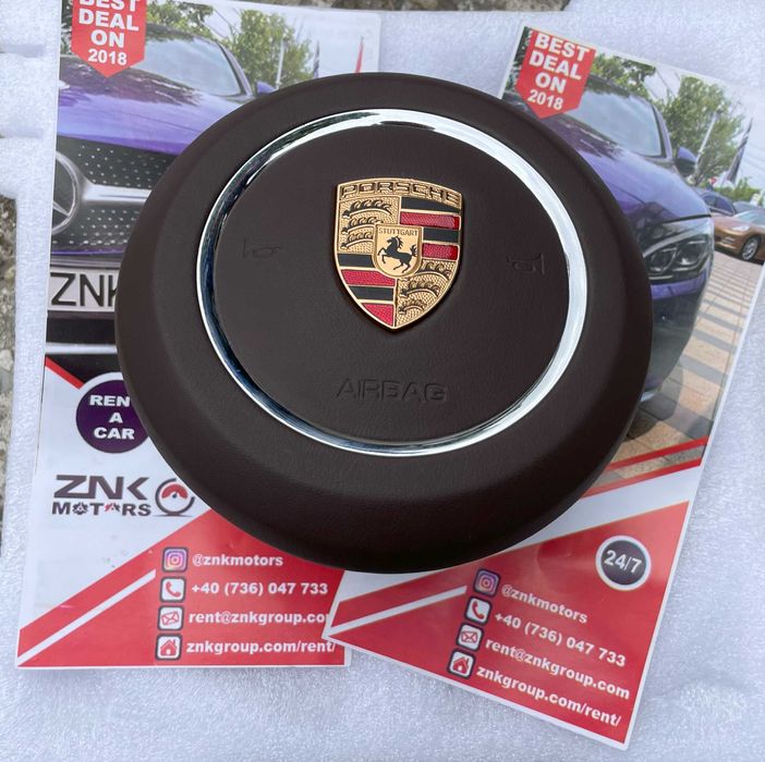 Porsche Cayenne Macan Panamera - airbag volan piele - ORICE CULOARE