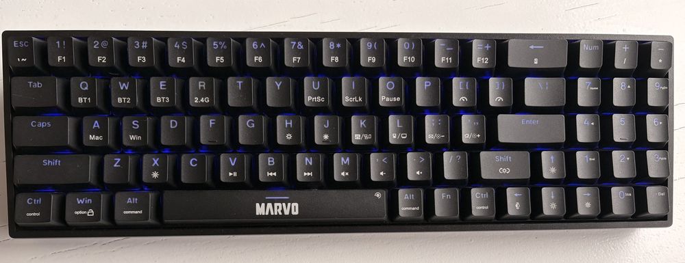 Механична безжична клавиатура Marvo KG956W Shogo 78W