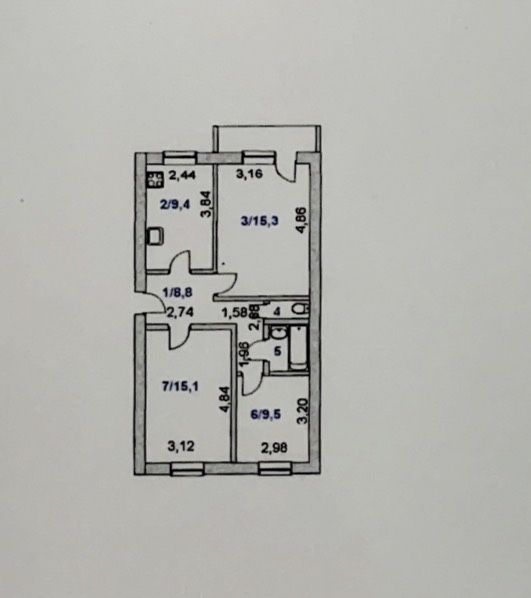 Продется 3 ком Центральный 39