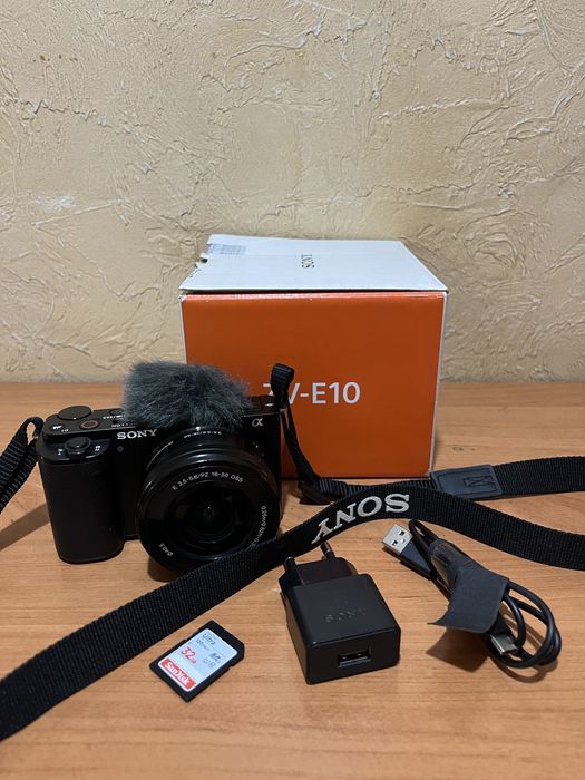 Новый Sony ZV-E10 KIT 16-50mm чёрный