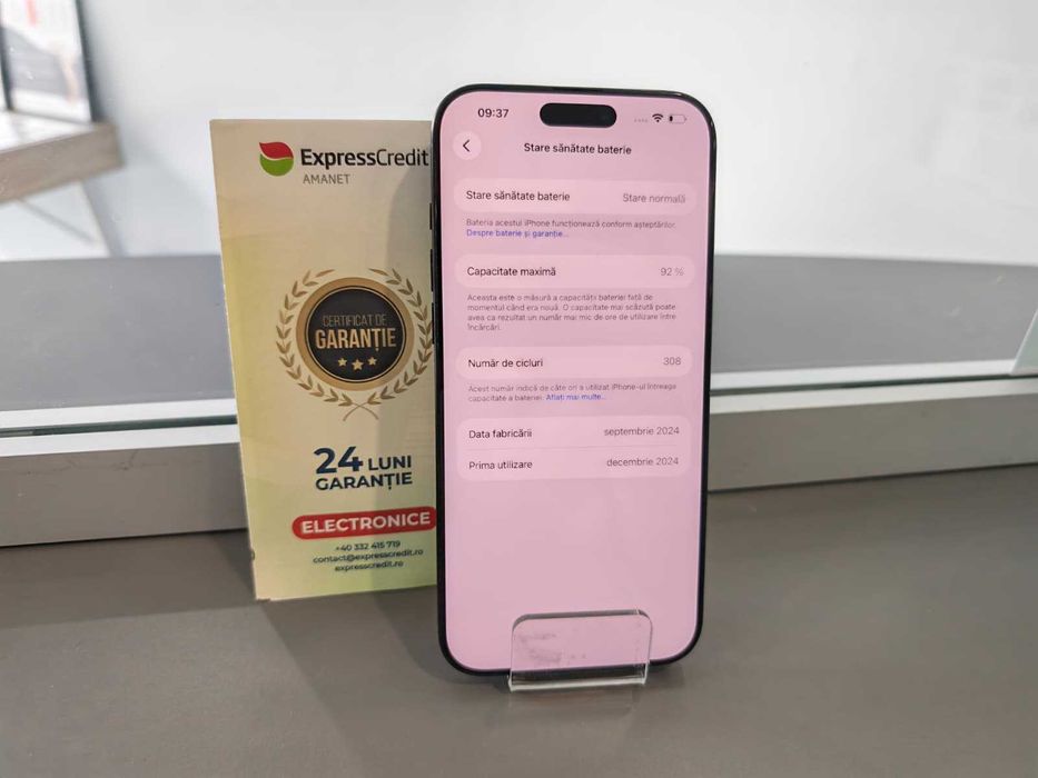 Iphone 16 Pro Max 256Gb 92% bateria (AG44 B:6967) garantie 2 ani