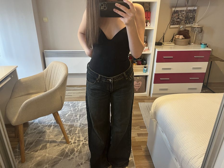 Тъмносини дънки Zara