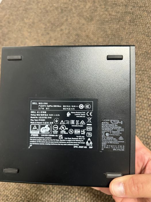 Mini PC/Tiny DELL OptiPlex 5080, Intel i5-10500T, 16GB RAM, 756GB (SSD+HDD), Wi-Fi, W11P