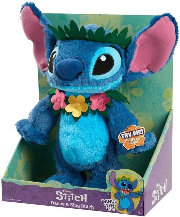 Пеещ и танцуващ плюшен Стич STITCH Just Play 38 cm
