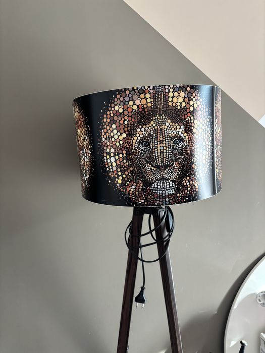 Lampadar picioare lemn