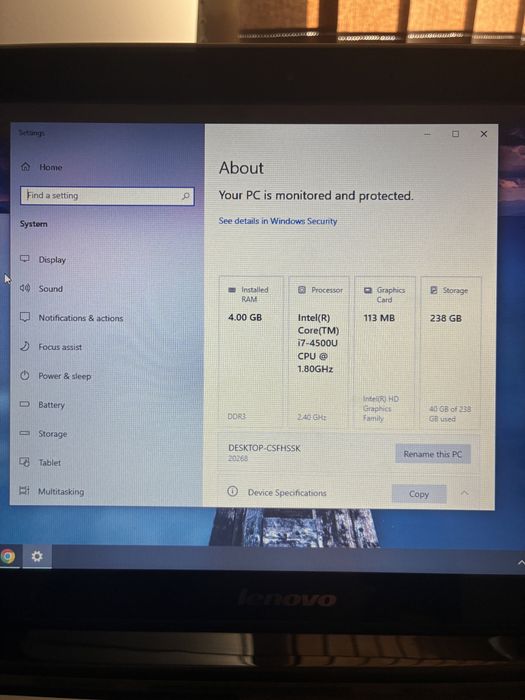 Lenovo IdeaPad 330U Touch - intel i7