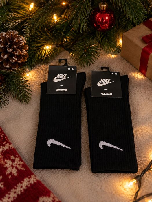 Носки Nike Sport чёрные и белые, размер 41–47