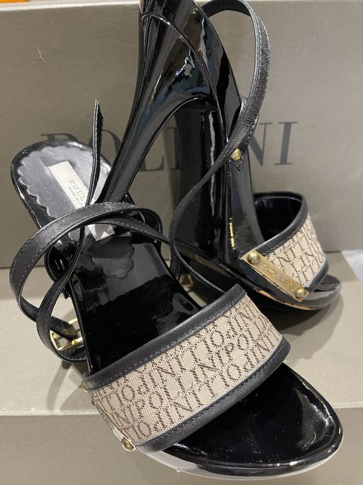 Сабо Pollini 35, / Сандали- сребристо НОВИ 49лв