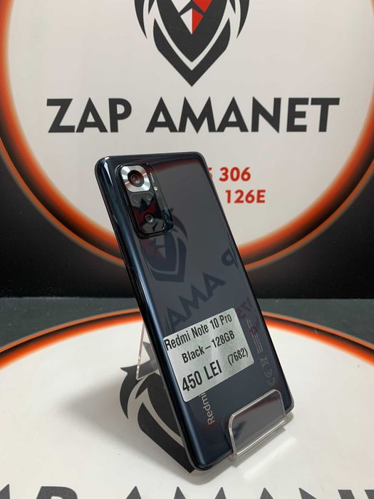 Zap Amaent Vitan - Redmi Note 10 Pro - Black - 128Gb