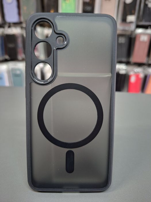 Гръб MagSafe за Samsung S24  кейс за безжично зареждане