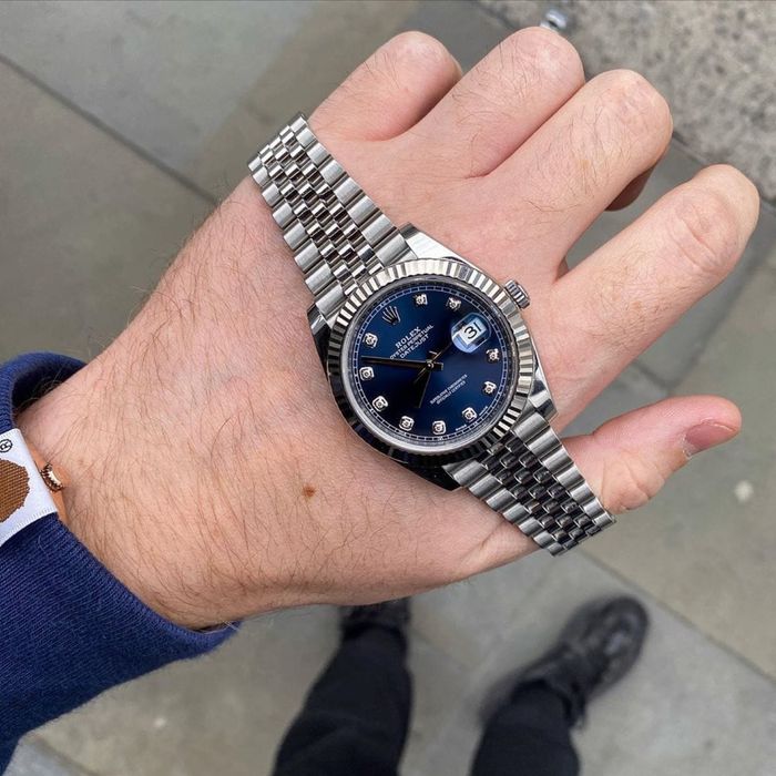 Ceas de lux rolex datejust blue dial 41,mm
