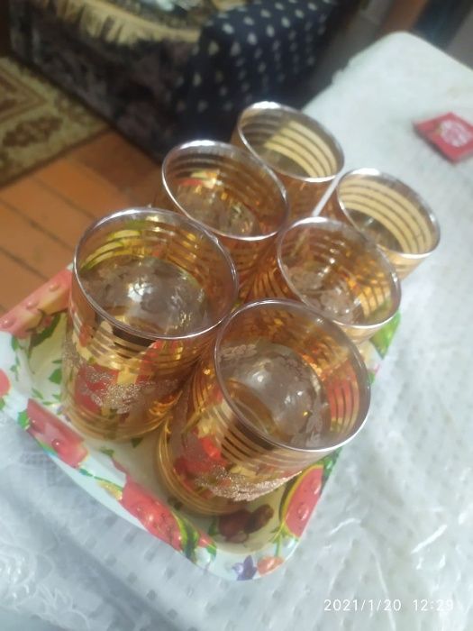 Продаются стаканы позолоченные