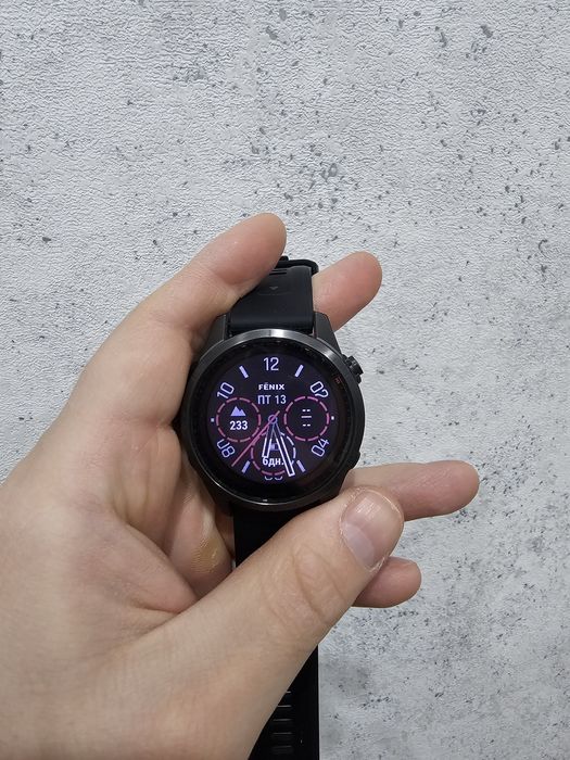 Garmin fenix 7s 42mm sapphire solar титановые