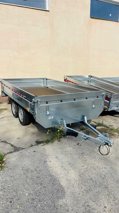 Remorca 750 kg Repo 1 si 2 axe, cu Prelata, Atv, Garantie 60 Luni