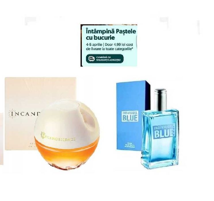 Set 2 produse-Parfum Incandessence Ea 50ml&Apa toaleta Individual Blue El 100ml-Avon