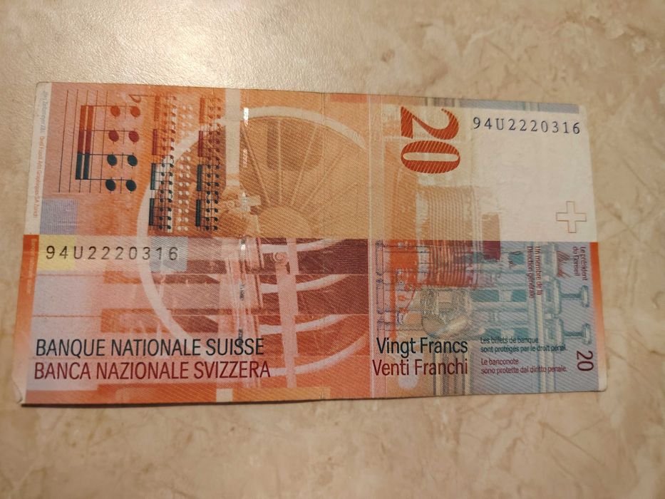 20 швейцарски франка