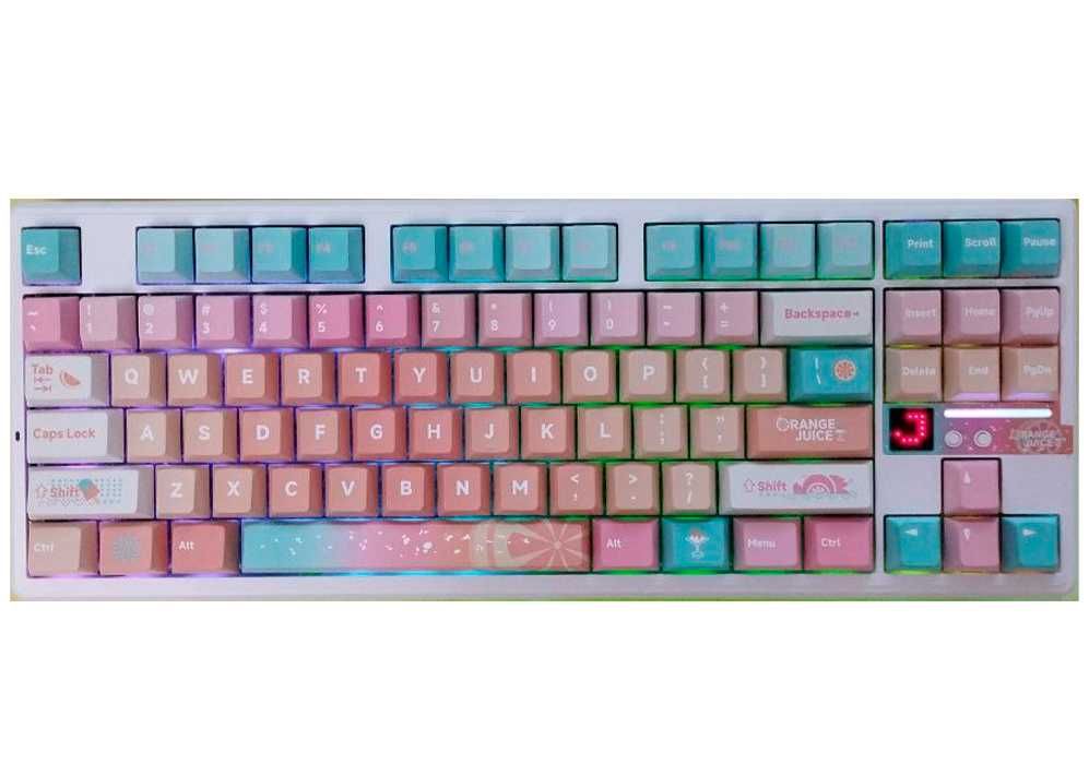 Клавиатура АНИМЕ   AULA F87PRO ENG V-2 У 3-режима BT/2.4G/USB-оригинал