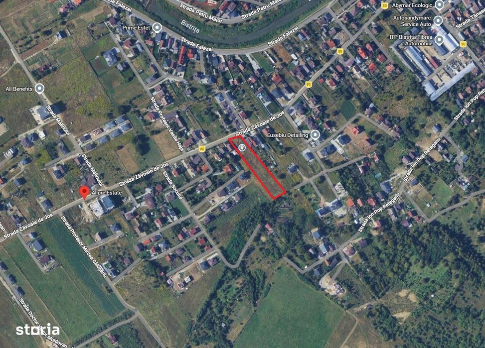 Teren plat intravilan Zavoaie – 4064 mp, asfalt si toate utilitatil