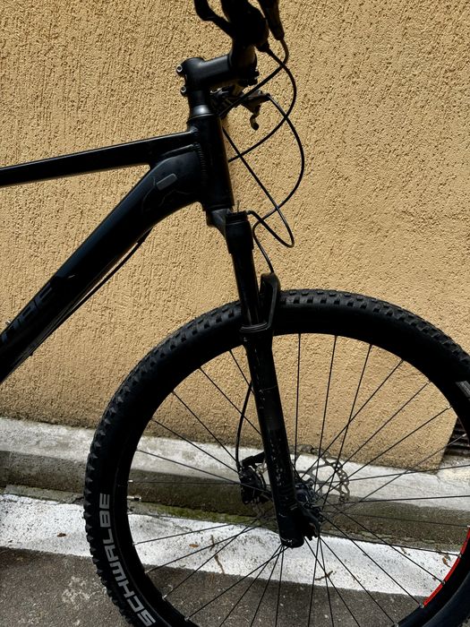 Bicicleta Cube Attention SL Black Gray SRAM furca aer