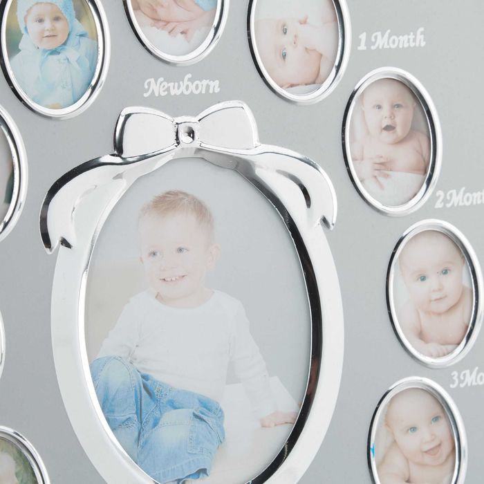 Rama foto bebelusi My First Year 13 poze cadou pentru nastere botez