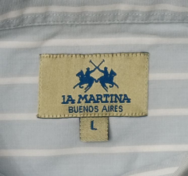 La Martina Long Sleeve оригинална риза L памучна дълъг ръкав
