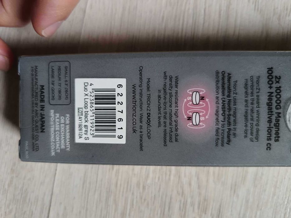 Bratara polarizata Trion:Z Ultra Loop Magnetic bracelet Unisex S