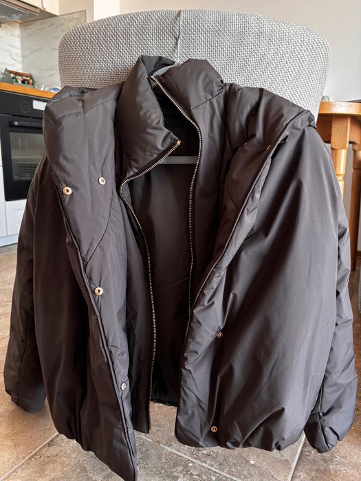 Пухено яке Zara (S) - шоколадов цвят