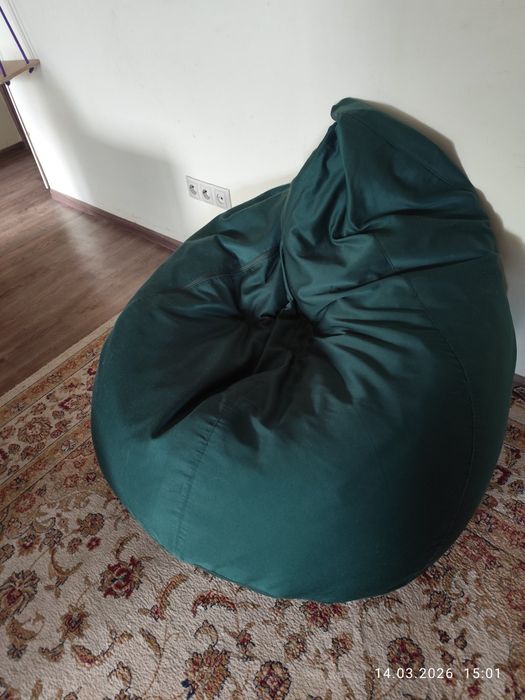 Кресло мешок зелёный