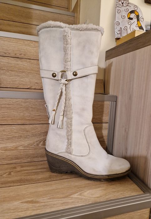 Топли ботуши естестева кожа