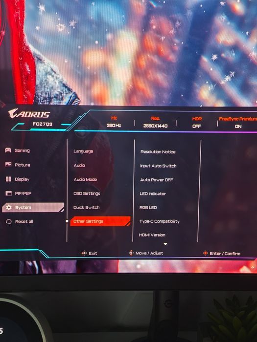 Monitor OLED Gigabyte AORUS 27" 360 Hz, Extragarantie