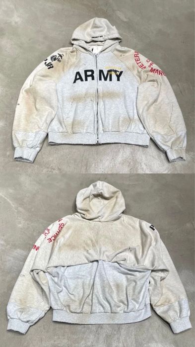 gr project zip hoodie army