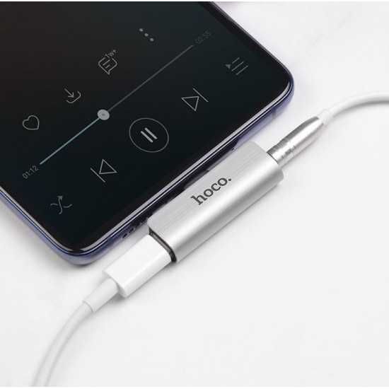 Преходник LS26 HOCO USB-C към USB-C+3.5mm за телефон зареждане +ст.жак