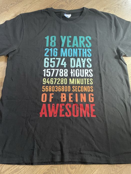 Тениска за 18 годишнина / пълнолетие
