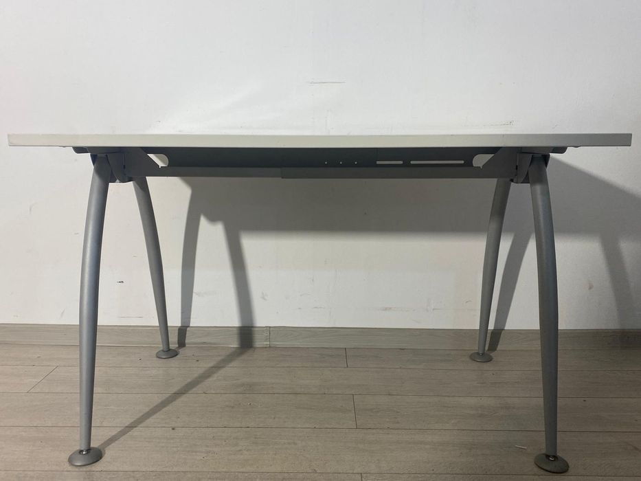 6 Buc. Birou 120X75 cm; Masă de Lucru cu Structură Metalică F. Solidă