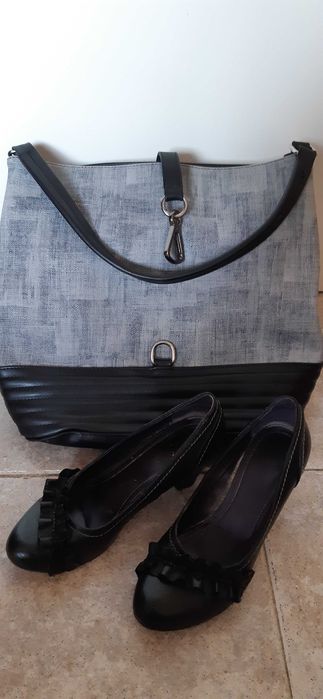 Комплект дамска чанта и обувки