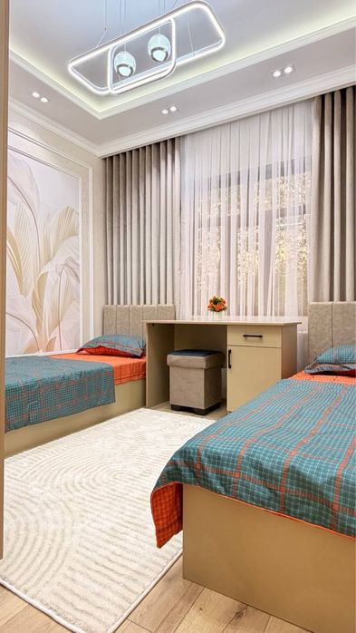 5 кв. Чиланзар.  3в4 kомн.  Евро квартира 80m2