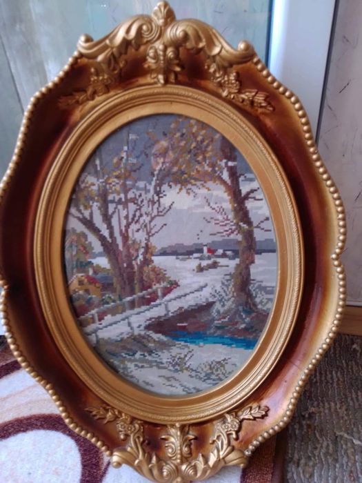 Гоблени есен-зима сезони и други видове в гипсови рамки