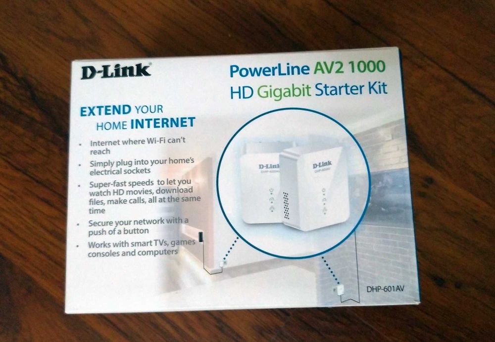 Adaptor net Powerline D-Link AV2 1000 HD Gigabit Starter DHP-601AV