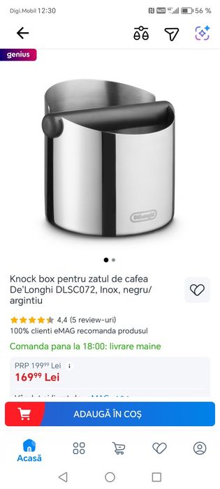 Vas zaț de cafea DeLonghi
